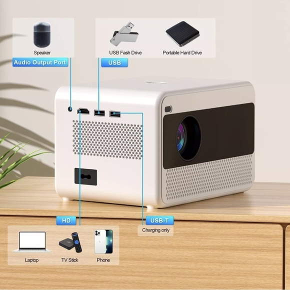 PROJECTOR SET | video beamer + 100" Screen - Picture 2 of 9